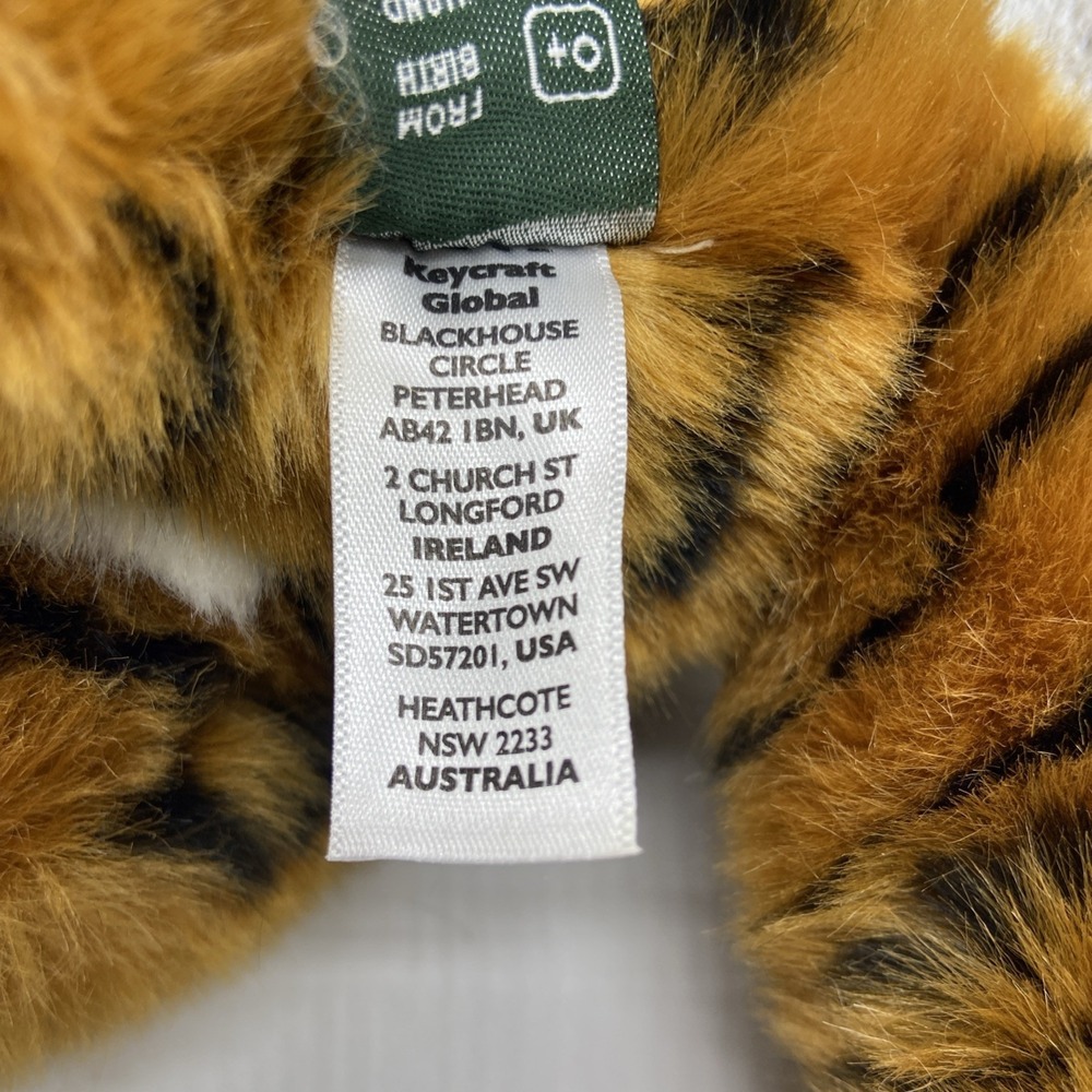 Living Nature Tiger Cub Plush Soft Toy Stuffed Animal Realistic UK CA CE 16" - Picture 6 of 10